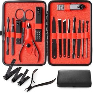 qlne nail clippers sets high precisio stainless steel nail cutter pedicure kit nail file sharp nail